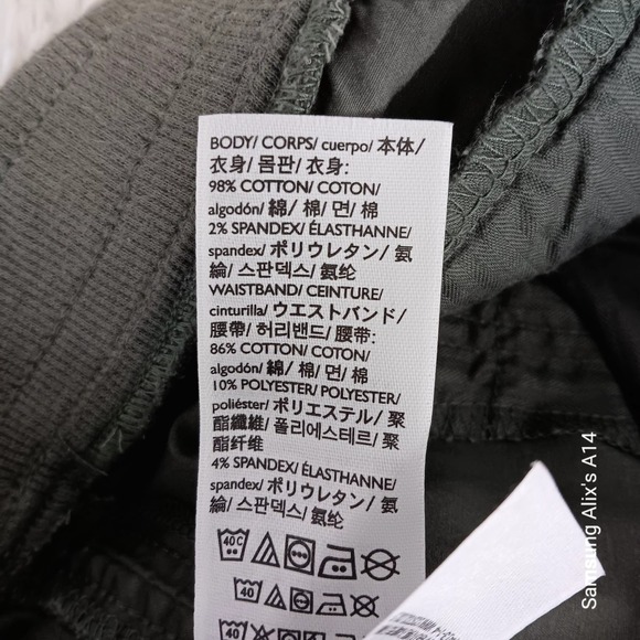 Eddie Bauer Women Pants Size 8 Mility Green Cargo Capri Hiking Cotton Blend - Picture 7 of 11